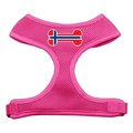 Unconditional Love Bone Flag Norway Screen Print Soft Mesh Harness Pink Extra Large UN760958